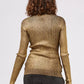 Custo Barcelona Gold Wool Women Sweater