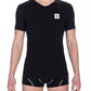 Bikkembergs Black Cotton Men's V-Neck T-Shirt