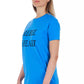 Frankie Morello Light Blue Cotton Women T-Shirt