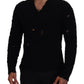 Dolce & Gabbana Elegant Black Wool-Blend V-Neck Sweater