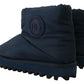 Dolce & Gabbana Elegant Ankle Height Blue Boots for Sophisticated Style