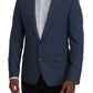 Dolce & Gabbana Elegant Blue Single Breasted Sport Blazer