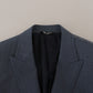 Dolce & Gabbana Elegant Blue Single Breasted Sport Blazer