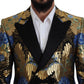 Dolce & Gabbana Elegant Floral Evening Party Blazer