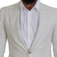 Dolce & Gabbana Elegant White Sicilia Single Breasted Blazer