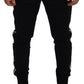 Dolce & Gabbana Chic Black Cotton Designer Trousers