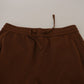 Dolce & Gabbana Elegant Brown Cashmere Jogger Pants