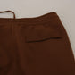 Dolce & Gabbana Elegant Brown Cashmere Jogger Pants