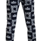 Dolce & Gabbana Elegant Crown Print Denim Pants