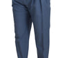 Dolce & Gabbana Elegant Blue Linen-Cotton Pants