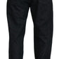 Dolce & Gabbana Elegant Black Washed Denim Pants Luxe Cotton