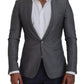 Dolce & Gabbana Elegant Light Gray Sicilia Blazer Jacket