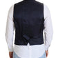 Dolce & Gabbana Elegant Dark Blue Formal Dress Vest