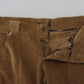 Ermanno Scervino Chic Brown Corduroy Cargo Pants