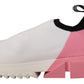 Dolce & Gabbana Elegant Sorrento Slip-On Sneakers in White & Pink