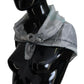 Costume National Elegant Grey Cotton Square Scarf