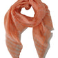 Malo Elegant Orange Linen Shawl Wrap Scarf