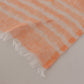 Malo Elegant Orange Linen Shawl Wrap Scarf