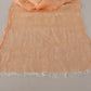 Malo Elegant Peach Linen Scarf