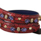 Dolce & Gabbana Elegant Red Python Leather Handbag Strap