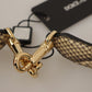 Dolce & Gabbana Elegant Beige Python Leather Shoulder Strap