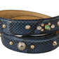 Dolce & Gabbana Elegant Leather Shoulder Bag Strap in Blue