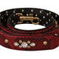 Dolce & Gabbana Red Python Leather Shoulder Bag Strap