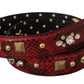 Dolce & Gabbana Red Python Leather Shoulder Bag Strap