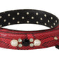 Dolce & Gabbana Elegant Red Python Leather Shoulder Strap