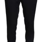 Domenico Tagliente Elegant Black Italian Dress Pants