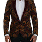 Dolce & Gabbana Elegant Multicolor Wool Blend Blazer