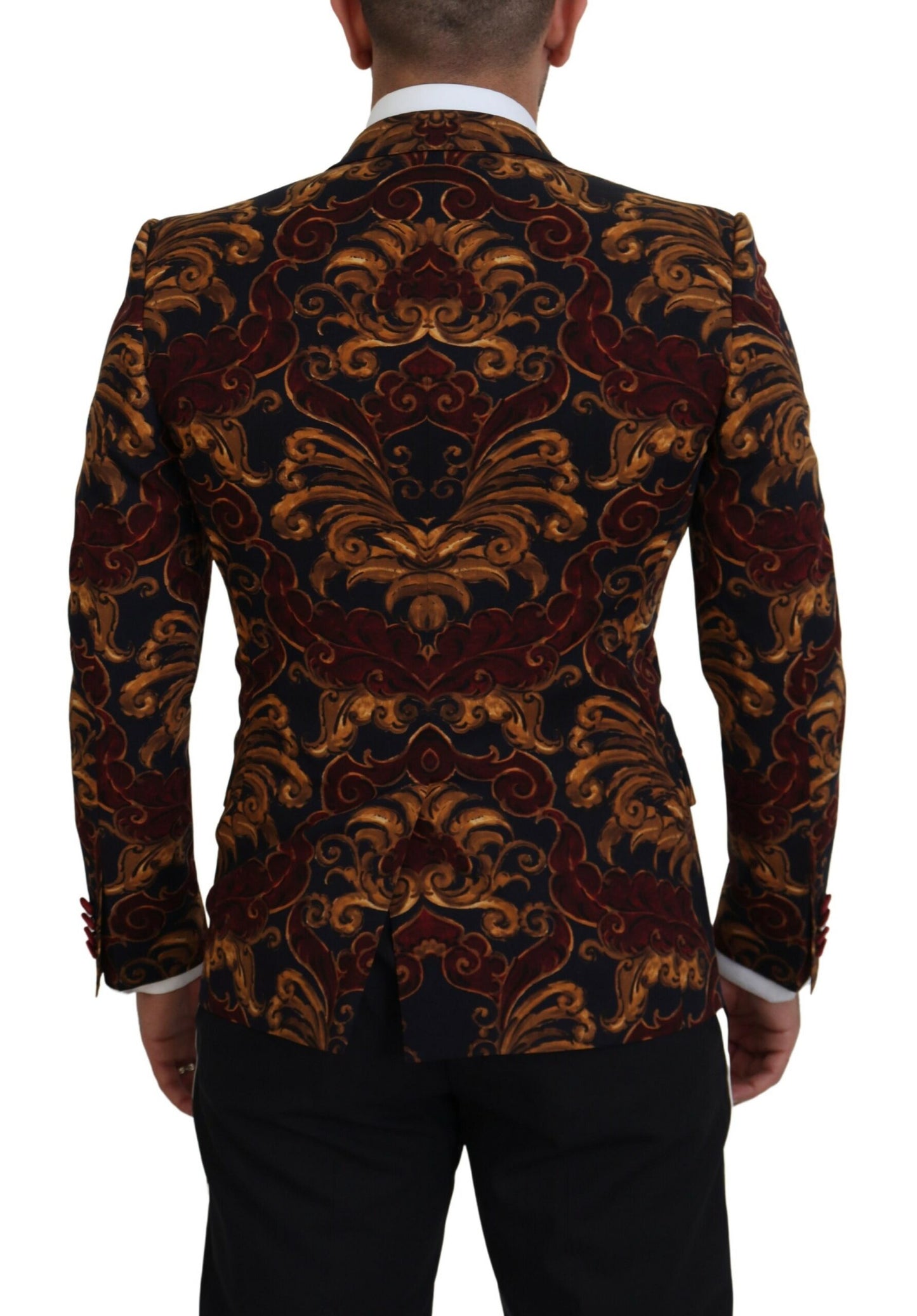 Dolce & Gabbana Elegant Multicolor Wool Blend Blazer