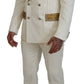 Dolce & Gabbana Elegant Off White Double Breasted Suit