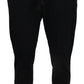 Dolce & Gabbana Sleek Black Wool-Blend Sweatpants