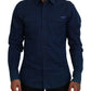 Dolce & Gabbana Elegant Blue Denim Casual Shirt