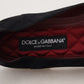 Dolce & Gabbana Black Gold Crystal Sequined Loafers