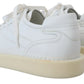 Dolce & Gabbana Elegant White Low Top Oxford Sneakers