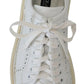 Dolce & Gabbana Elegant White Low Top Oxford Sneakers