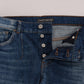 Frankie Morello Chic Slim Fit Blue Wash Jeans