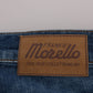 Frankie Morello Chic Slim Fit Blue Wash Jeans