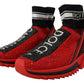 Dolce & Gabbana Exquisite Red Sorrento Slip-On Sneakers