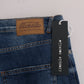 Frankie Morello Chic Slim Fit Blue Distressed Jeans