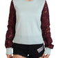 Dolce & Gabbana Elegant Multicolor Lace Silk Blend Sweater