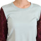 Dolce & Gabbana Elegant Multicolor Lace Silk Blend Sweater