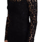 Dolce & Gabbana Elegant Floral Lace Long Sleeve Top