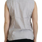 Ferre Elegant Sleeveless Cotton Polo Top