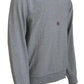 Aeronautica Militare Elegant Gray Pullover Sweater