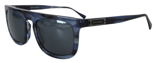 Dolce & Gabbana Elegant Blue Acetate Sunglasses