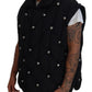 Dolce & Gabbana Elegant Black Sleeveless Vest Jacket