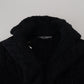 Dolce & Gabbana Elegant Black Wool-Cashmere Cardigan Sweater